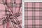 1 Yard Double Knit Jacquard Plaid Fabric Stretch Polyester Spandex 58/60 Inches Wide